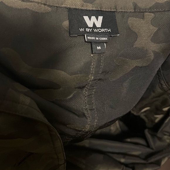 W by Worth Olive Camouflage Trench Coat - Picture 7 of 7